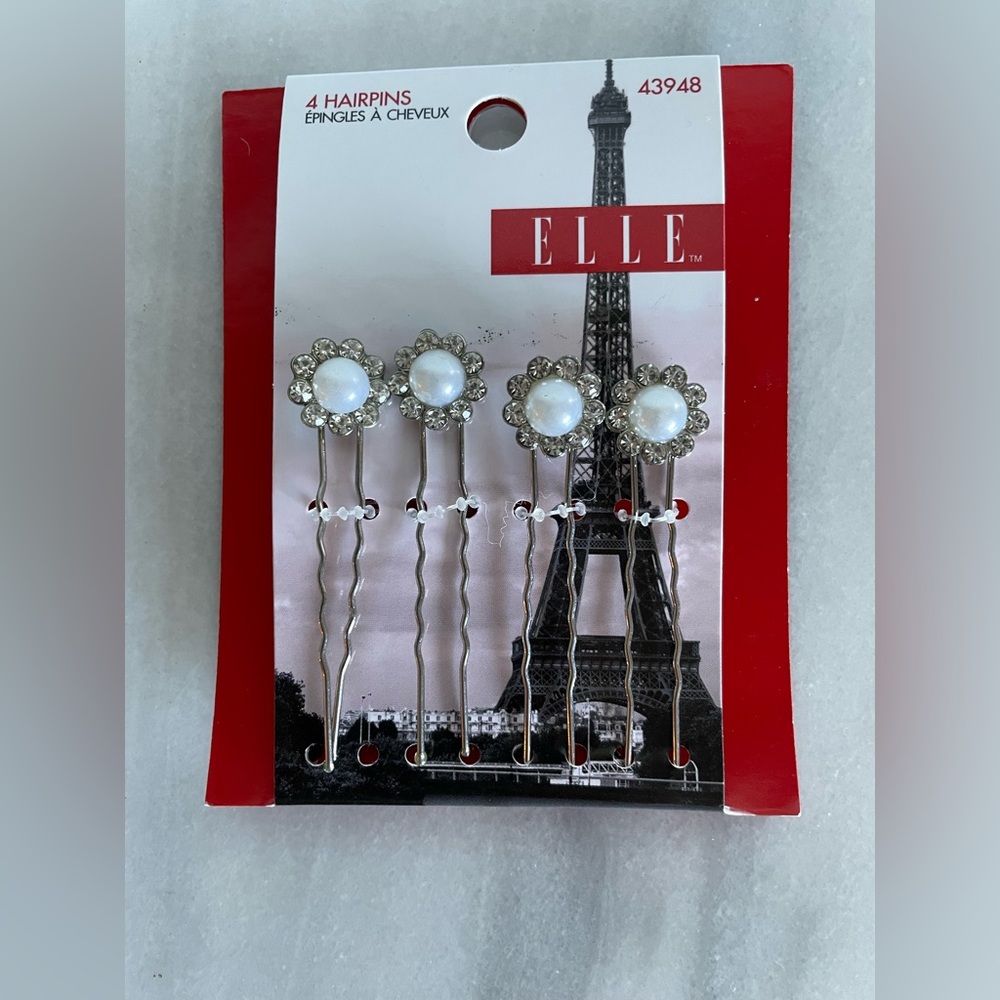 NWT hair pearl hair pins